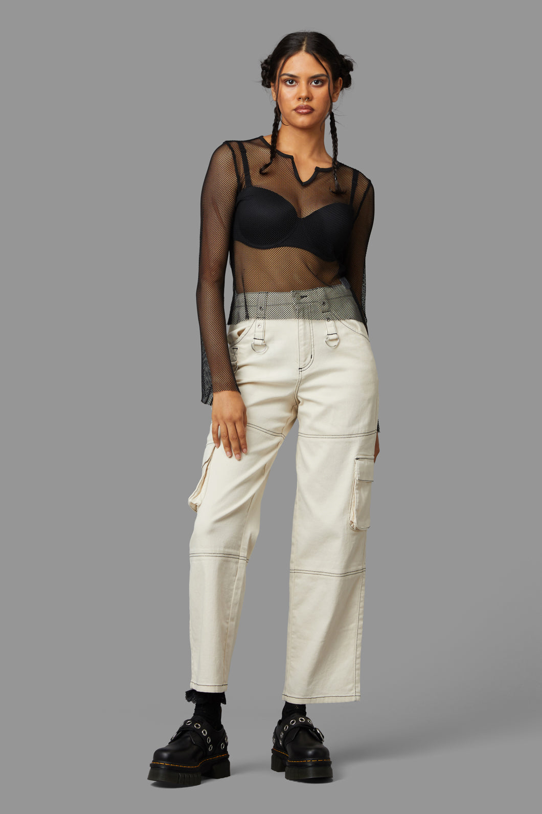Black Friday - Jenna Mesh Top - black