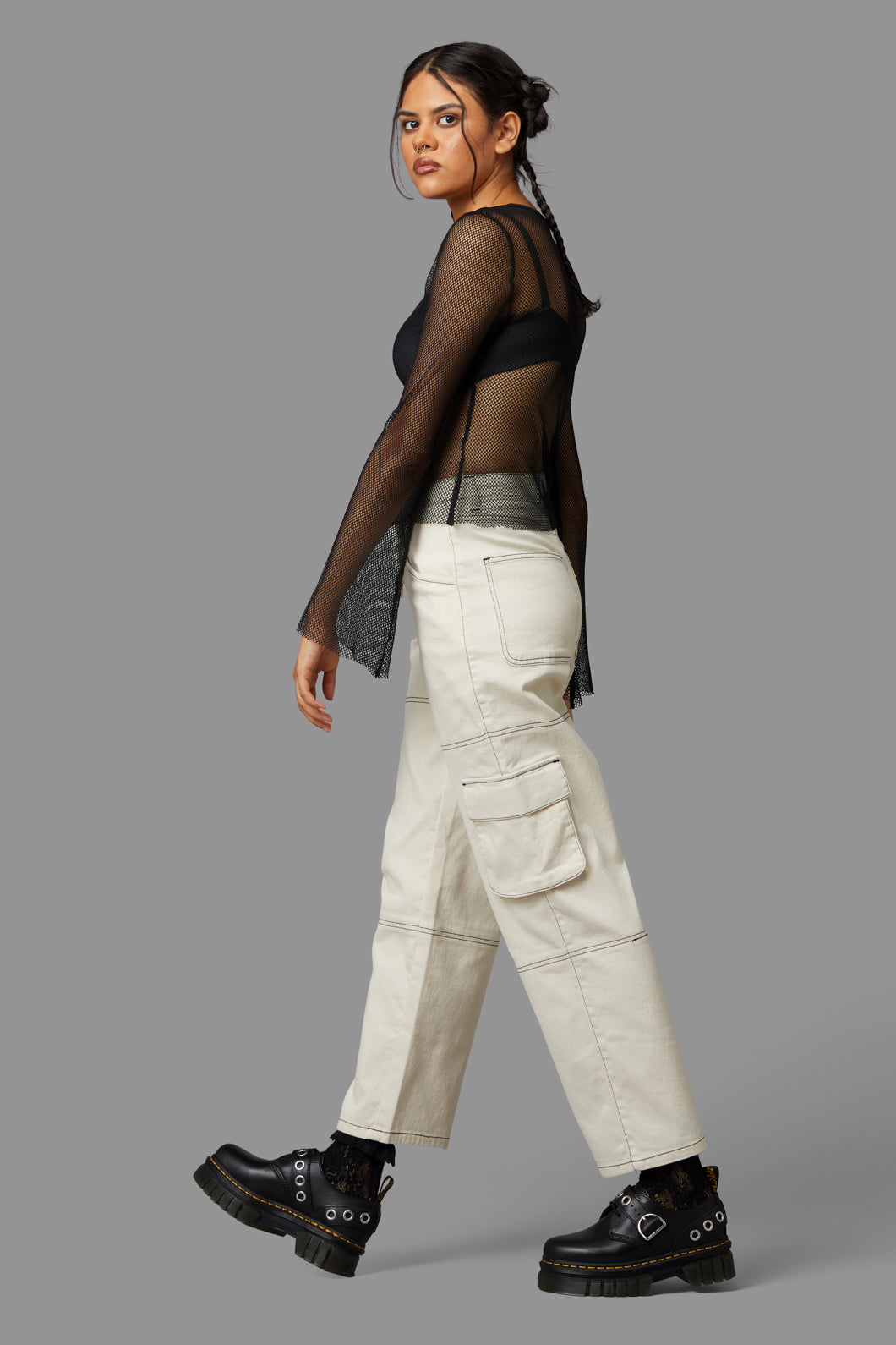 Black Friday - Jenna Mesh Top - black