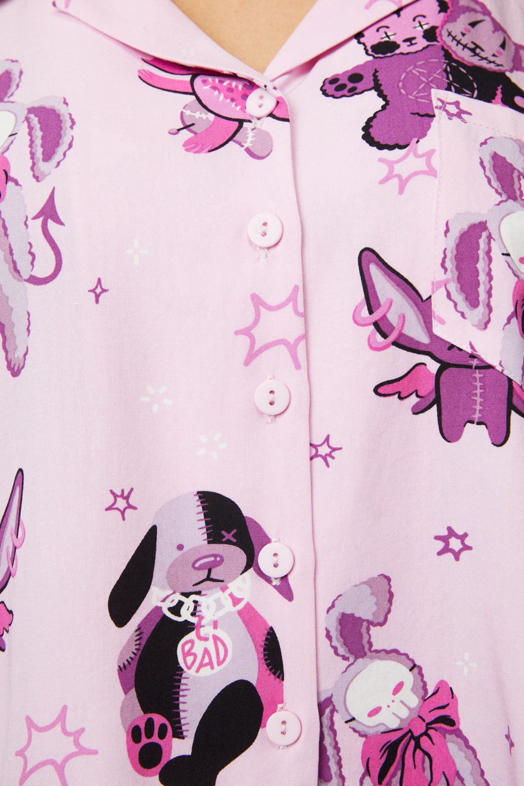 Black Friday - Stay Creepy Blouse - pink