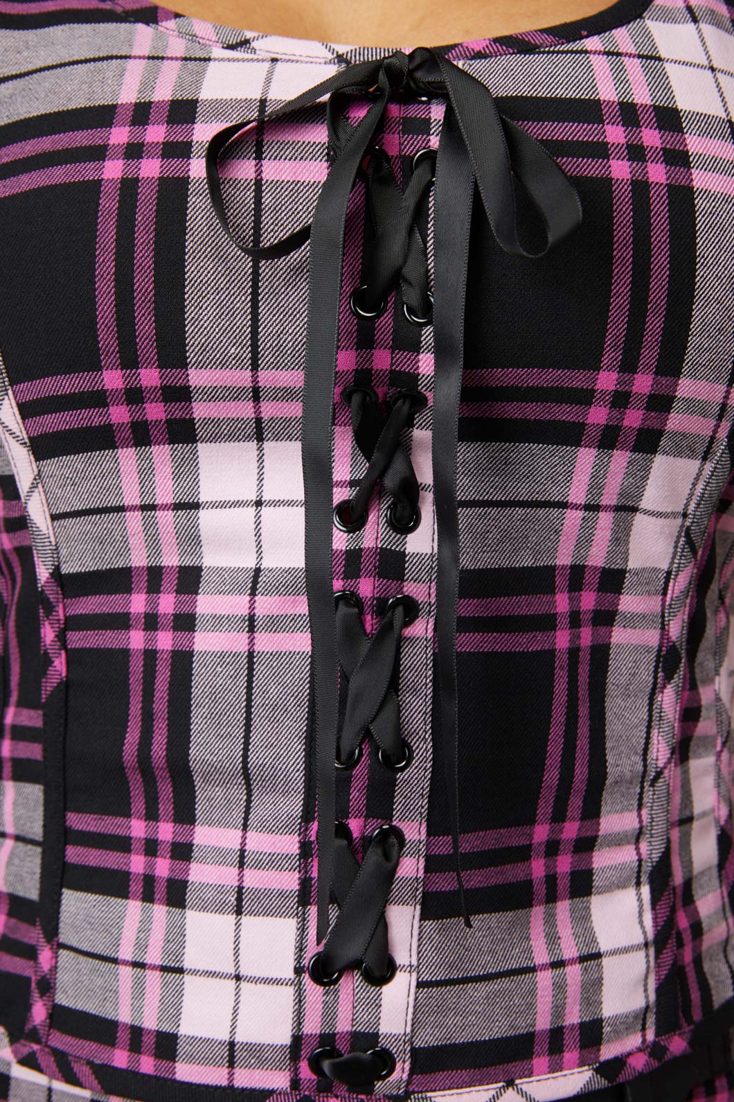 Black Friday - Posh Tartan Top - pink