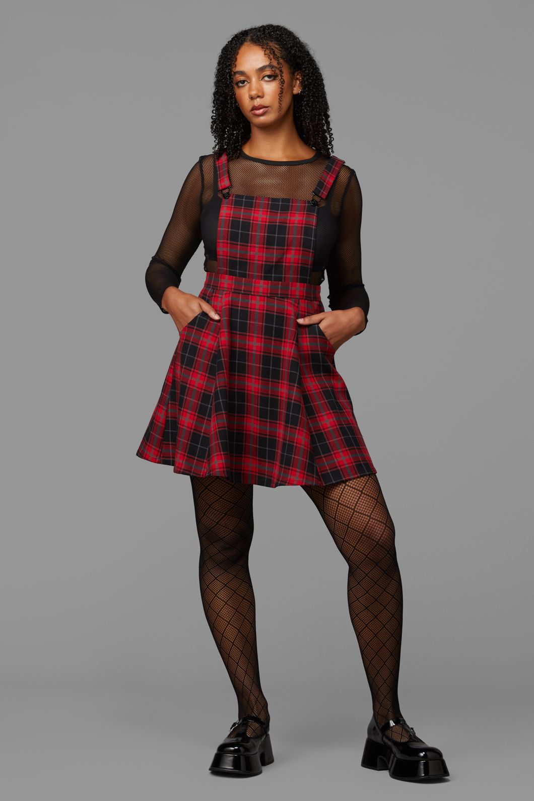 Black Friday - Life On Mars Pinafore - red