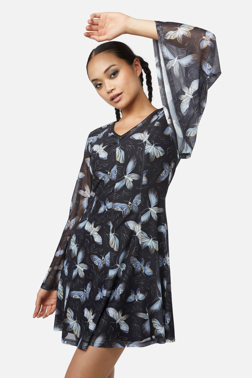 Black Friday - Larvae Mesh Dress - black