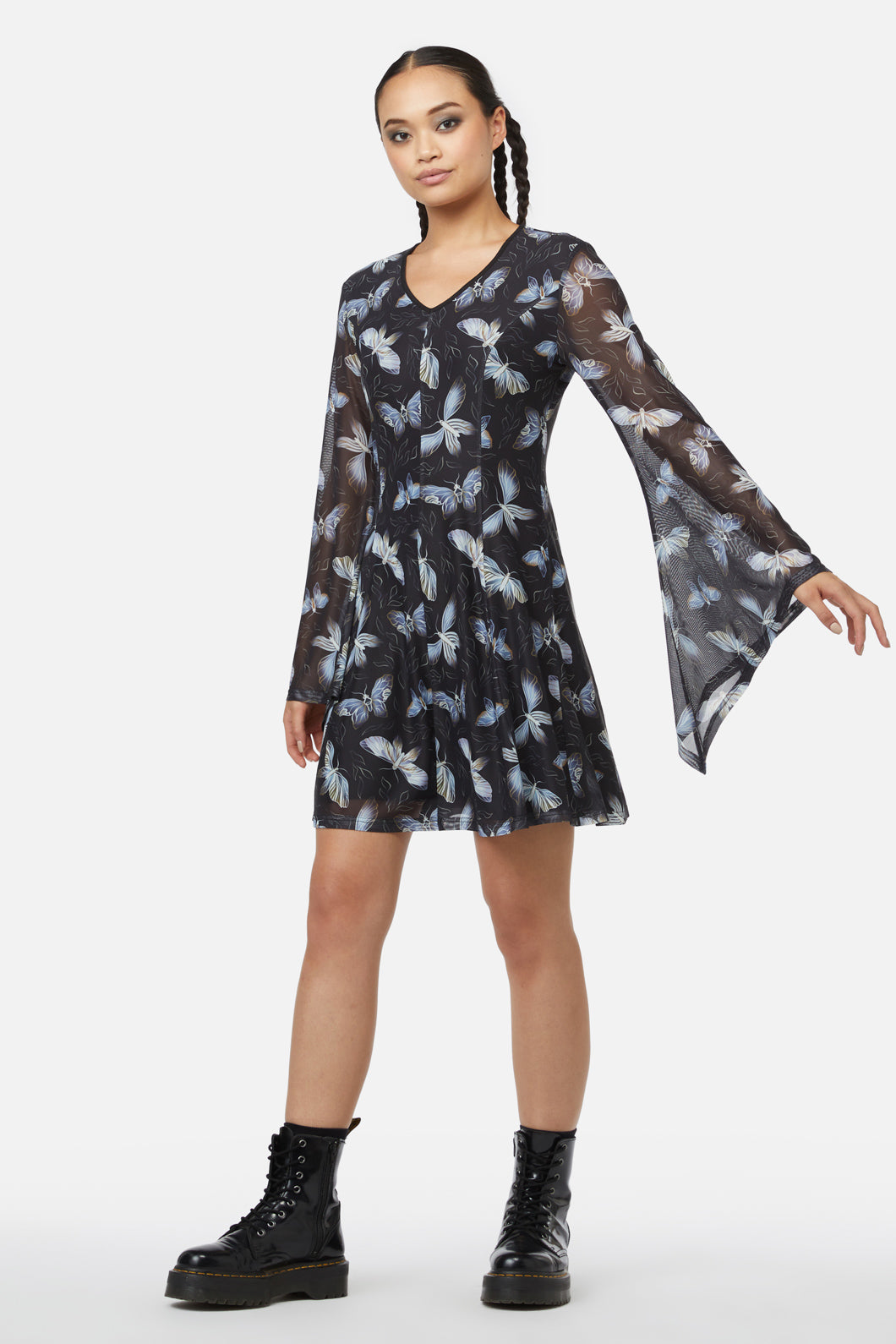 Black Friday - Larvae Mesh Dress - black