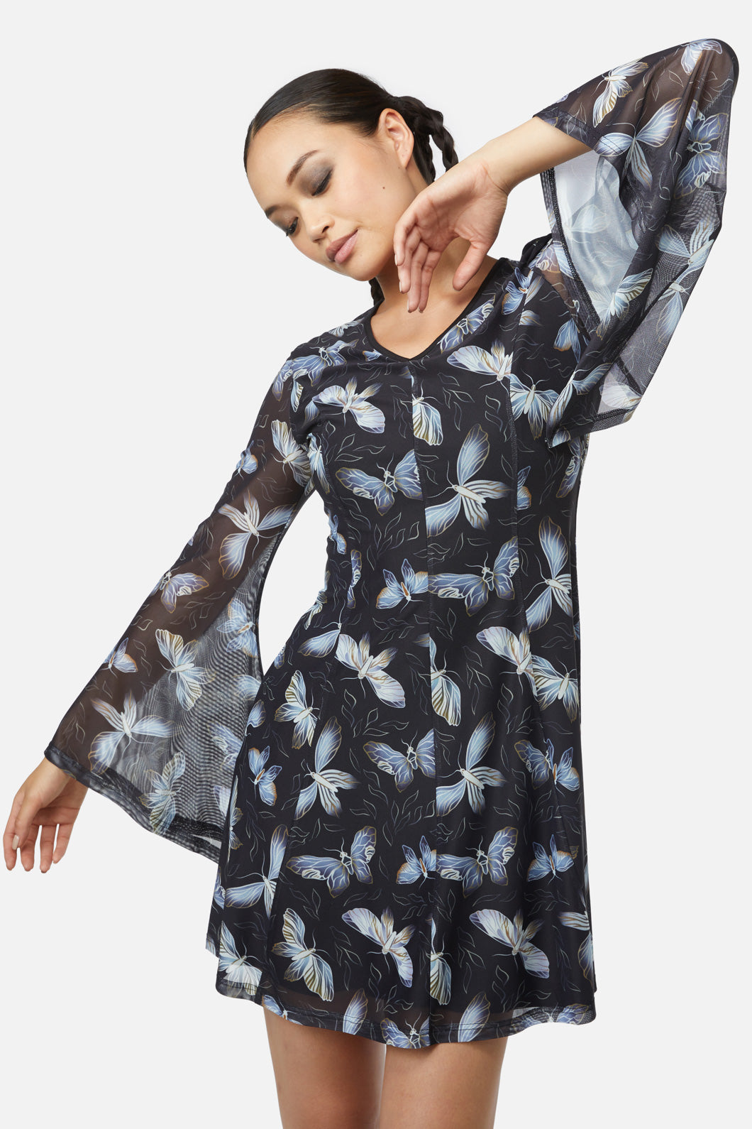 Black Friday - Larvae Mesh Dress - black