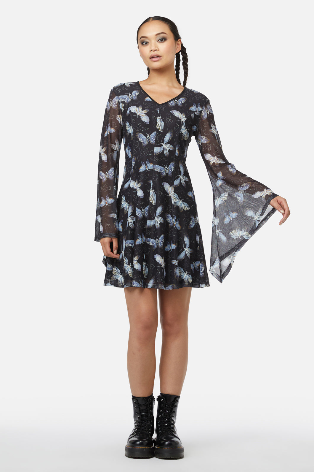 Black Friday - Larvae Mesh Dress - black