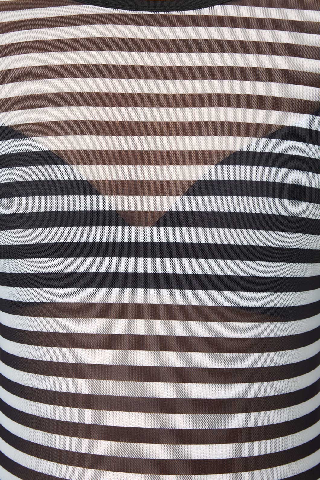 Black Friday - Jiji Mesh Top - black-white