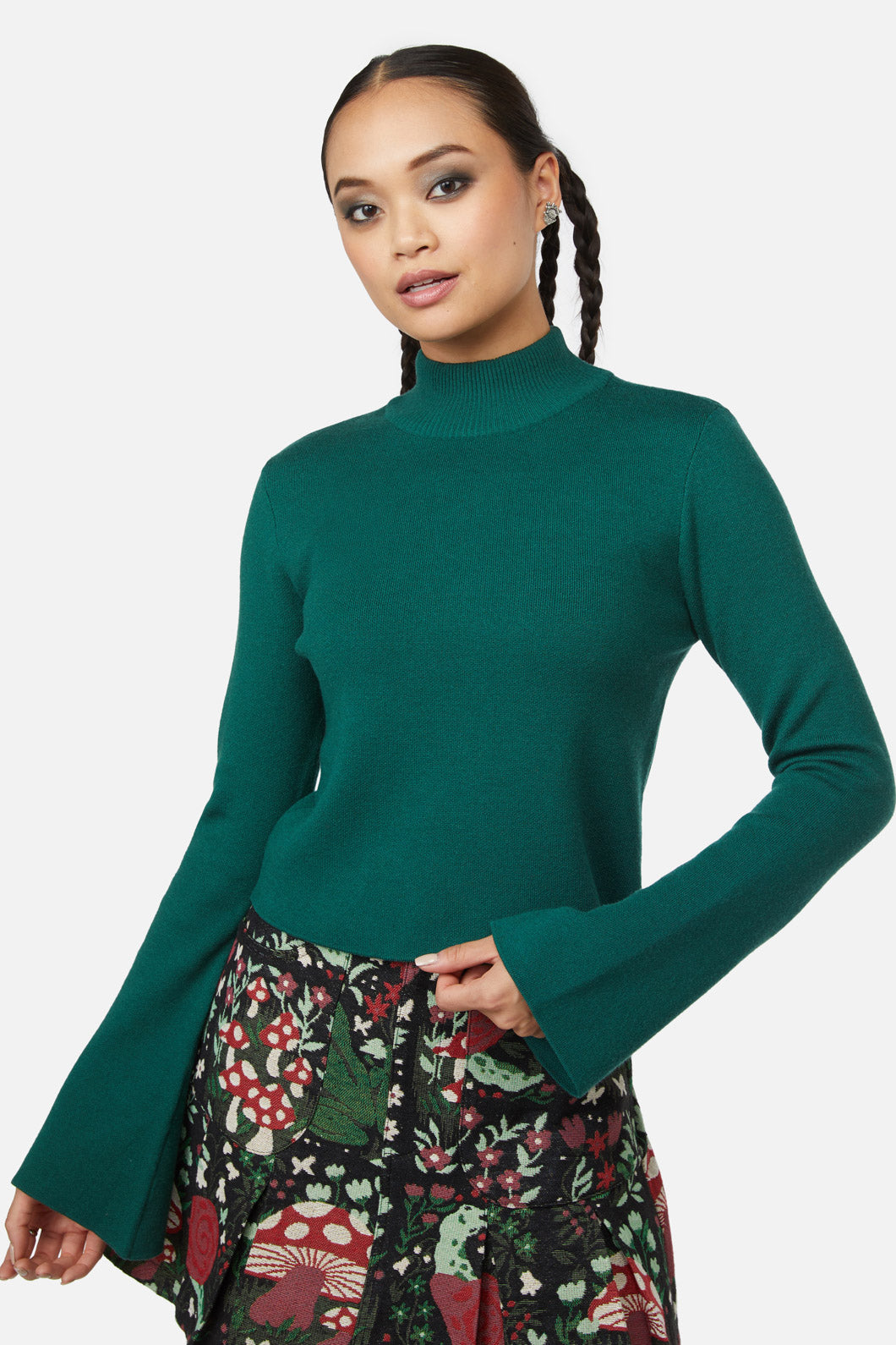 Black Friday - Night Cat Knit - green