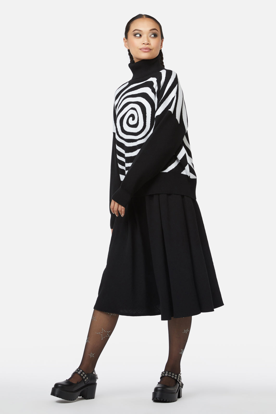 Black Friday - Jiji Knit - black-white