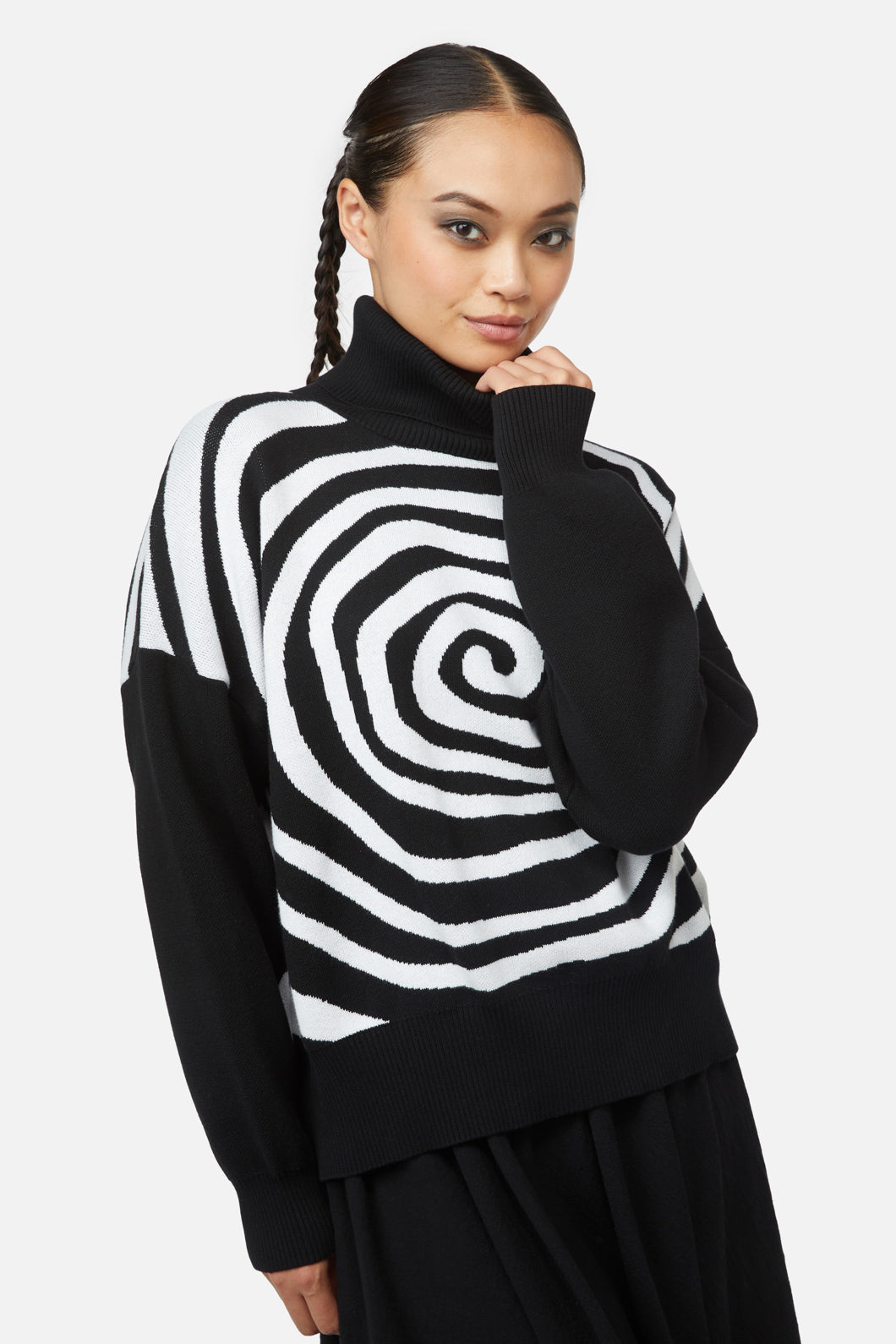 Black Friday - Jiji Knit - black-white
