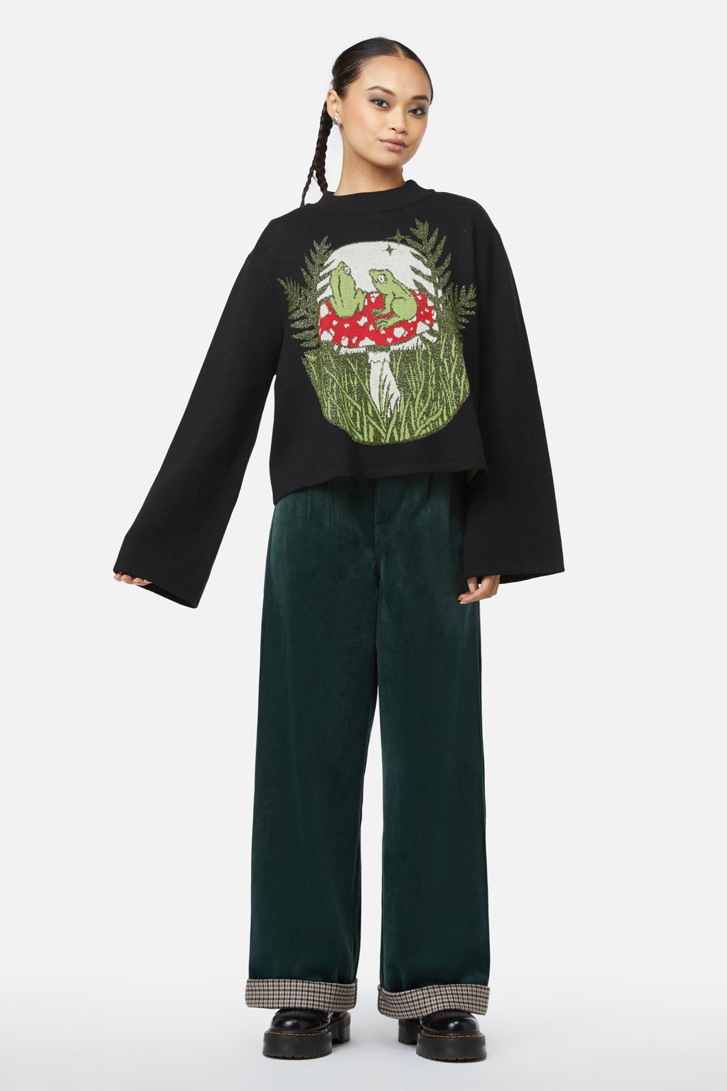 Black Friday - Frog Friends Knit - black