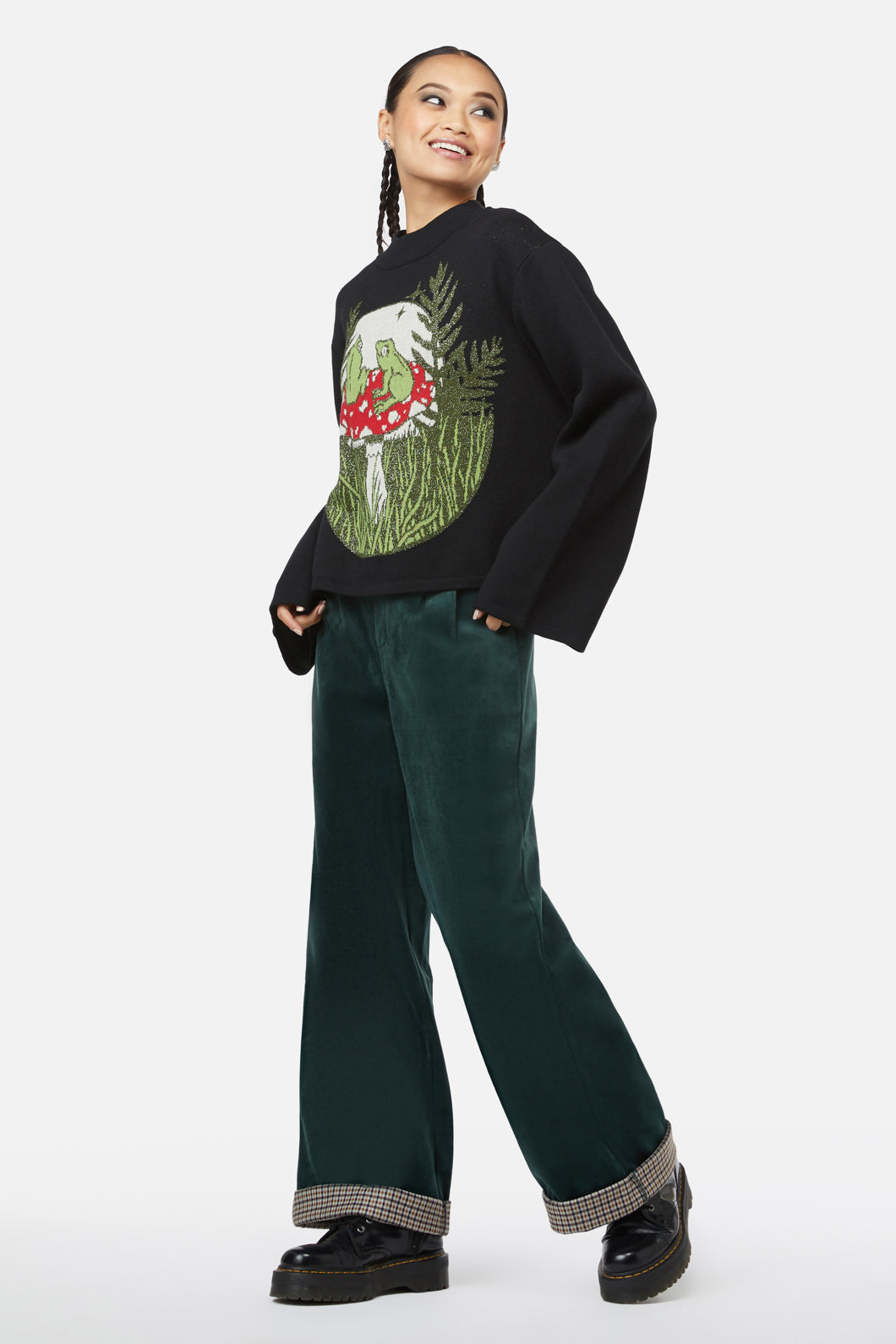 Black Friday - Frog Friends Knit - black