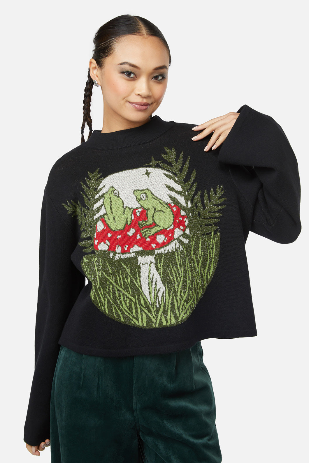 Black Friday - Frog Friends Knit - black