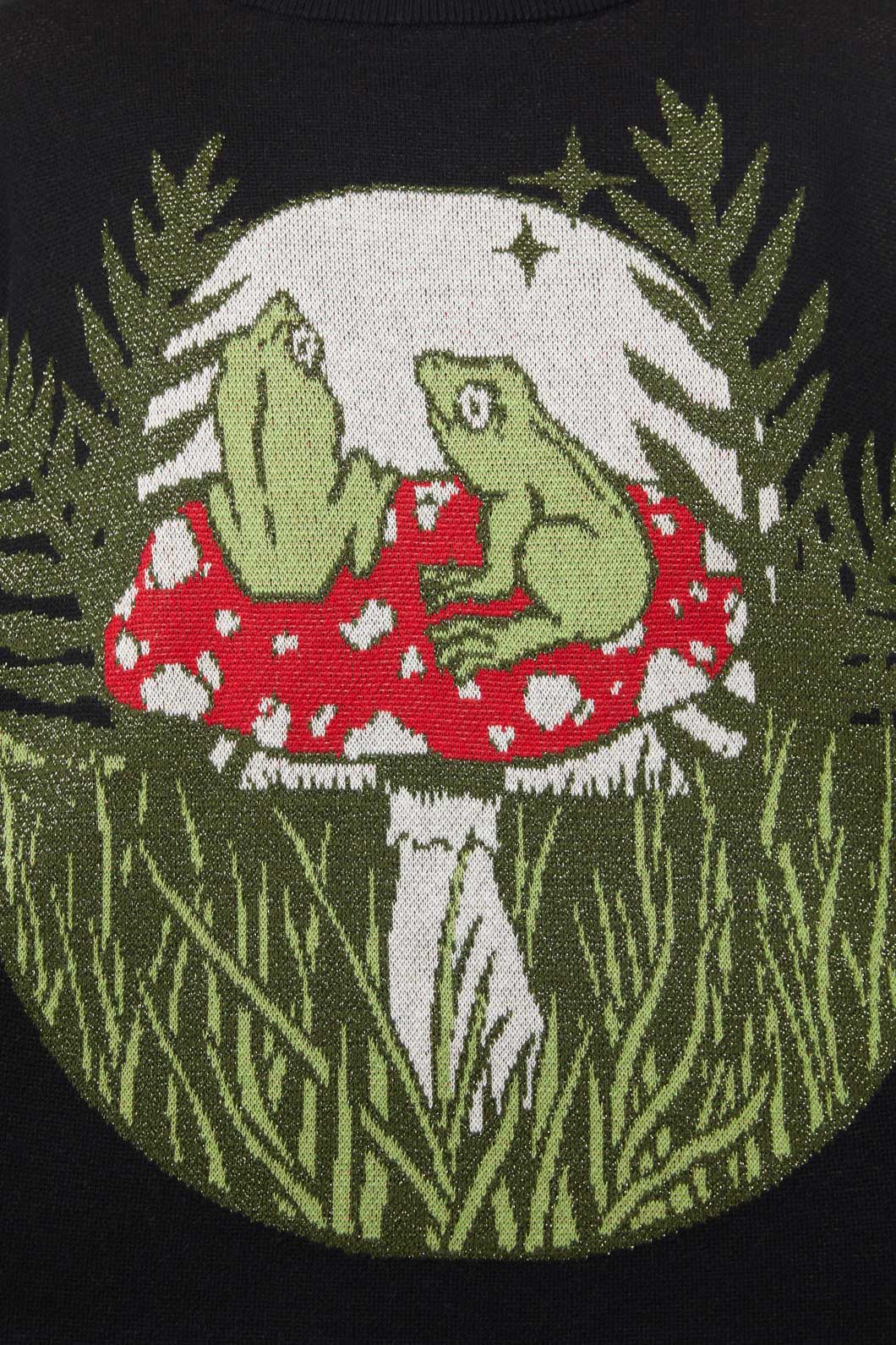 Black Friday - Frog Friends Knit - black