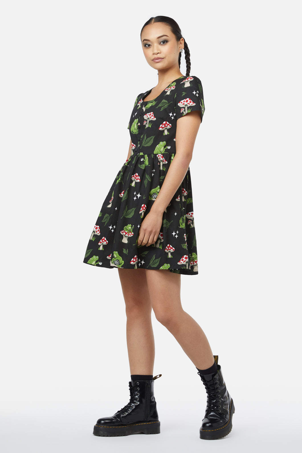 Black Friday - Frog Friends Dress - multi