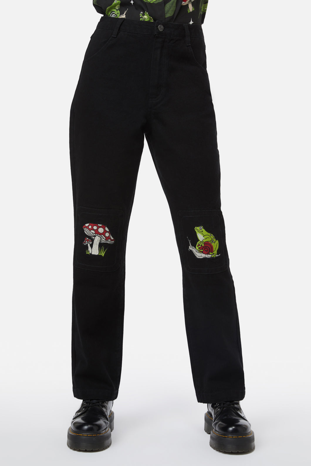 Black Friday - Frog Patch Jean - black