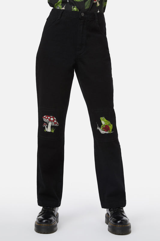 Black Friday - Frog Patch Jean - black