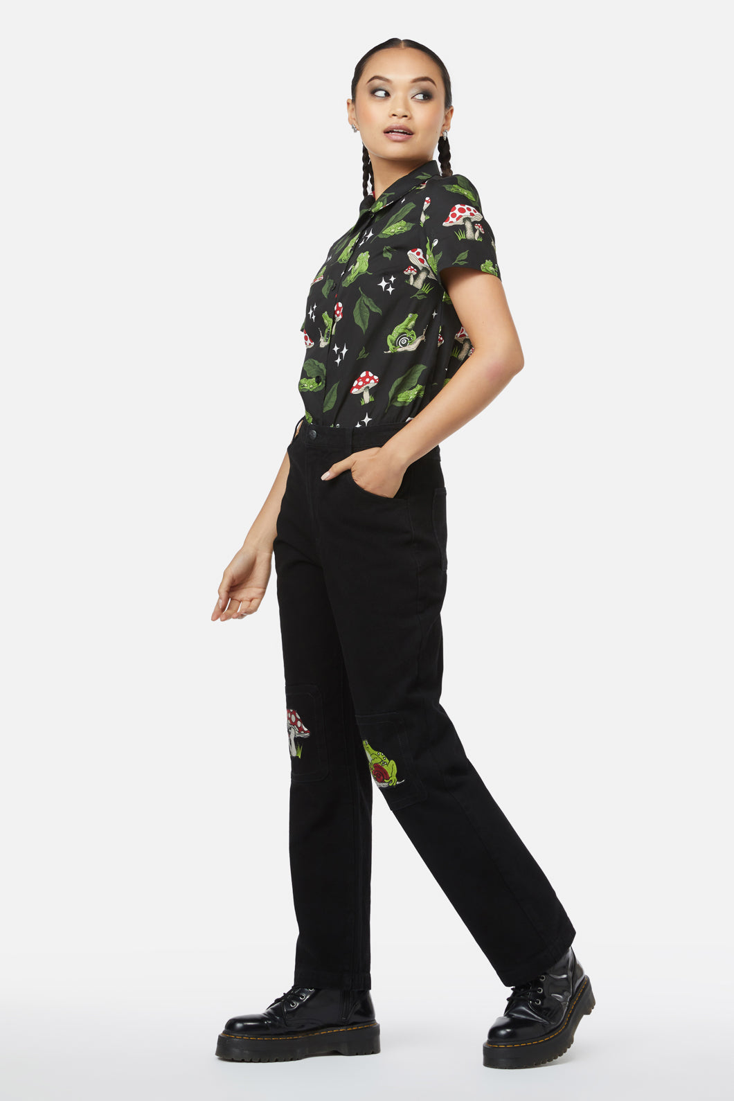 Black Friday - Frog Patch Jean - black
