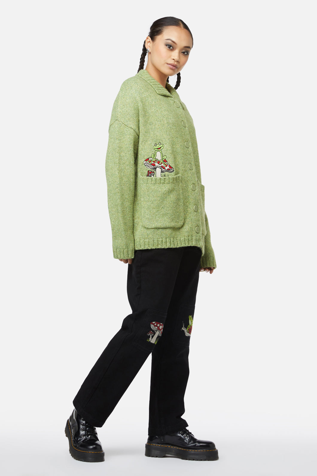 Black Friday - Toadstool Cardigan - green