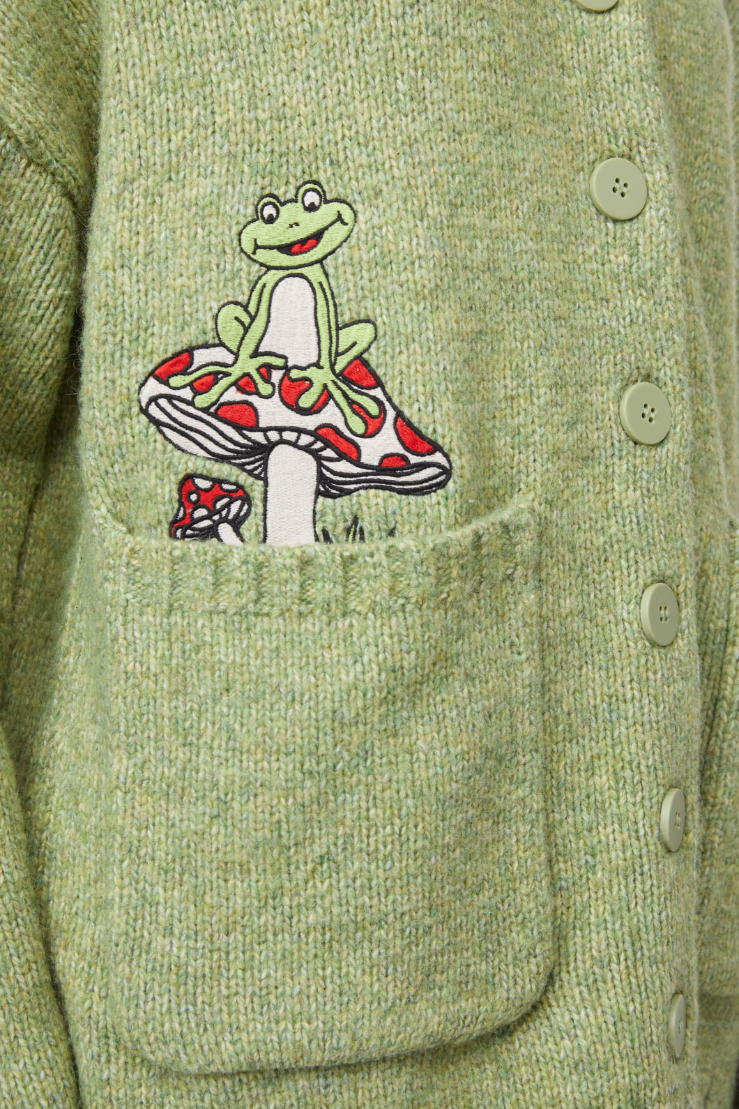 Black Friday - Toadstool Cardigan - green