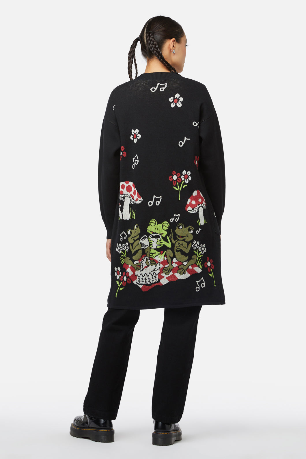 Black Friday - Froggy Picnic Cardigan - black