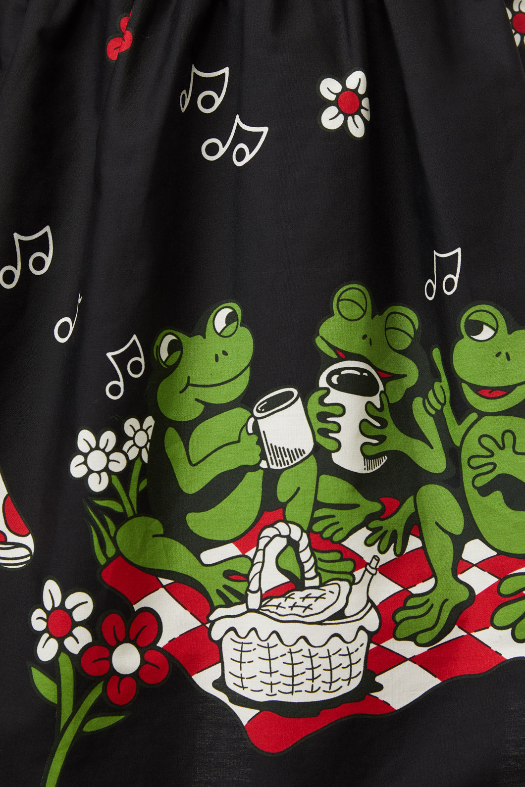 Black Friday - Froggy Picnic Skirt - black