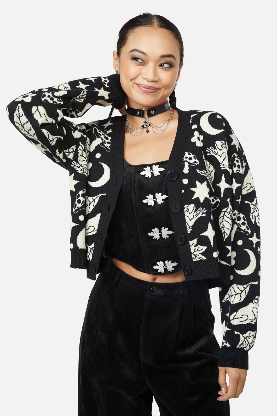 Black Friday - Woods Cardigan - black-cream