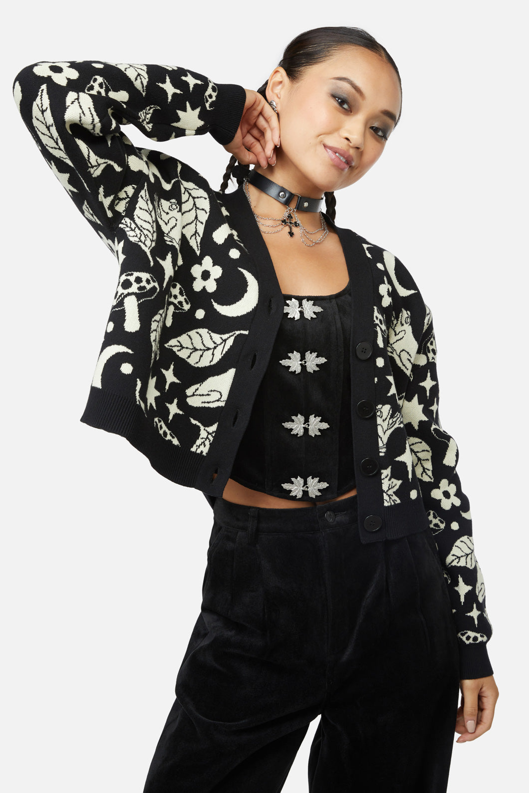 Black Friday - Woods Cardigan - black-cream