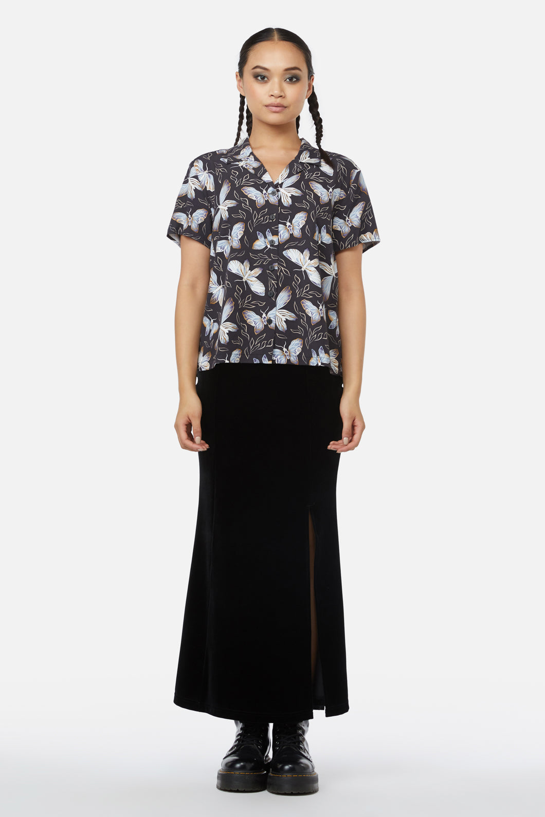 Black Friday - Larvae Print Blouse - black