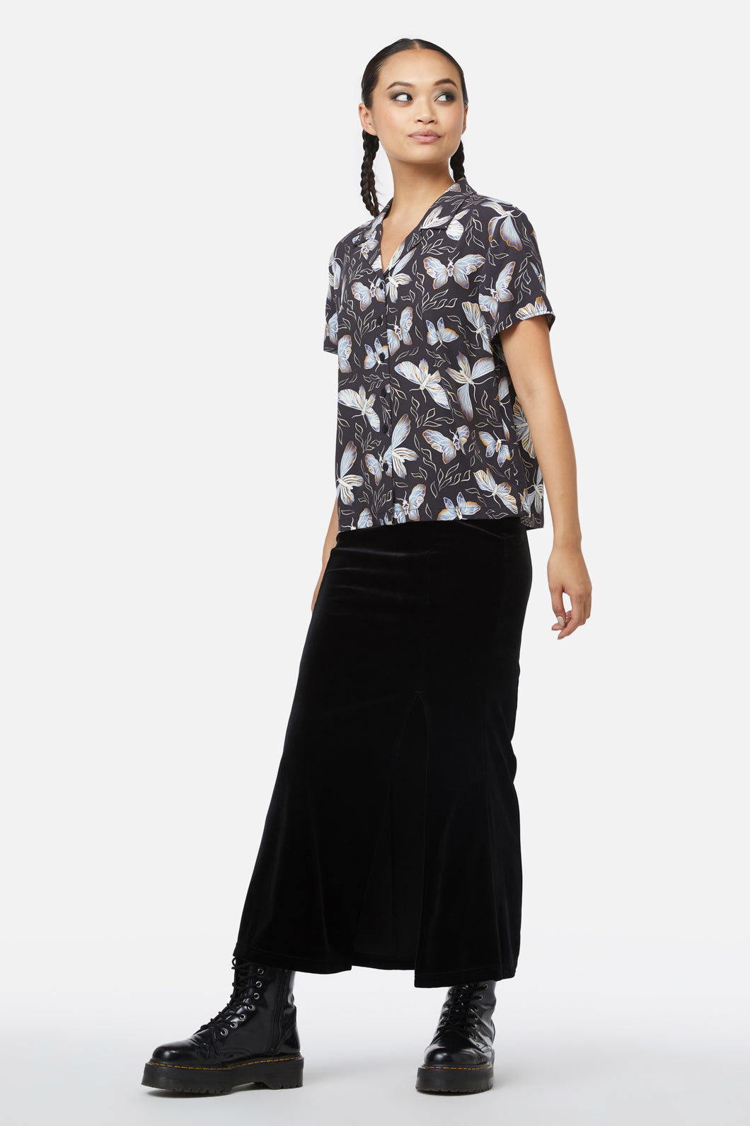 Black Friday - Larvae Print Blouse - black