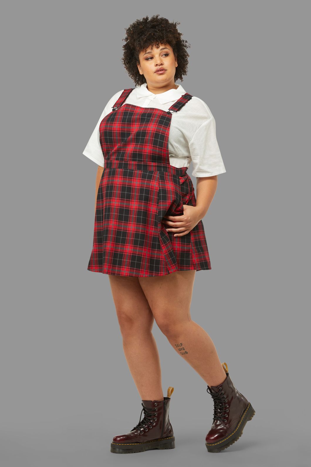 Black Friday - Curve Life On Mars Pinafore - red
