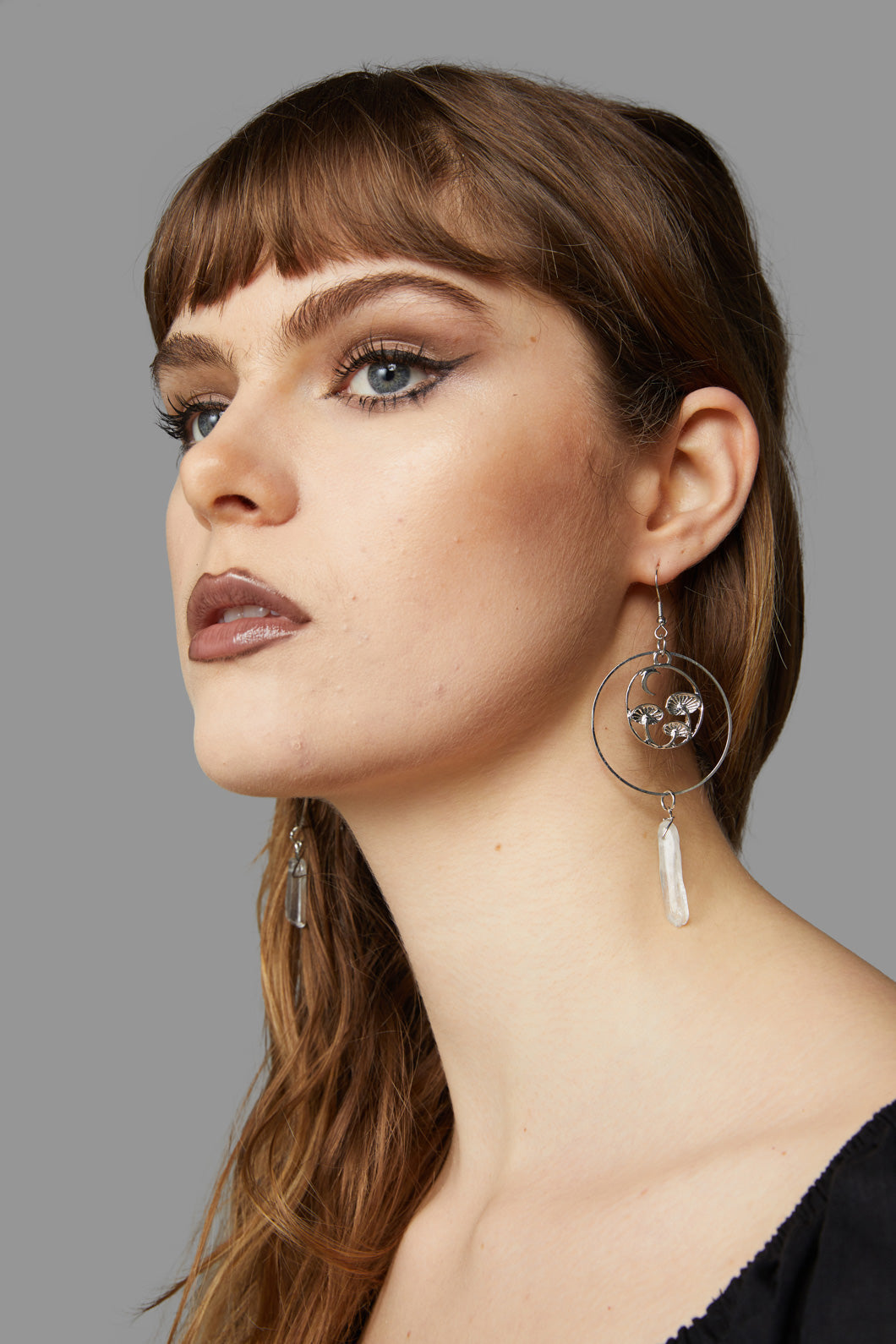 Black Friday - Shroomy Earrings - silver
