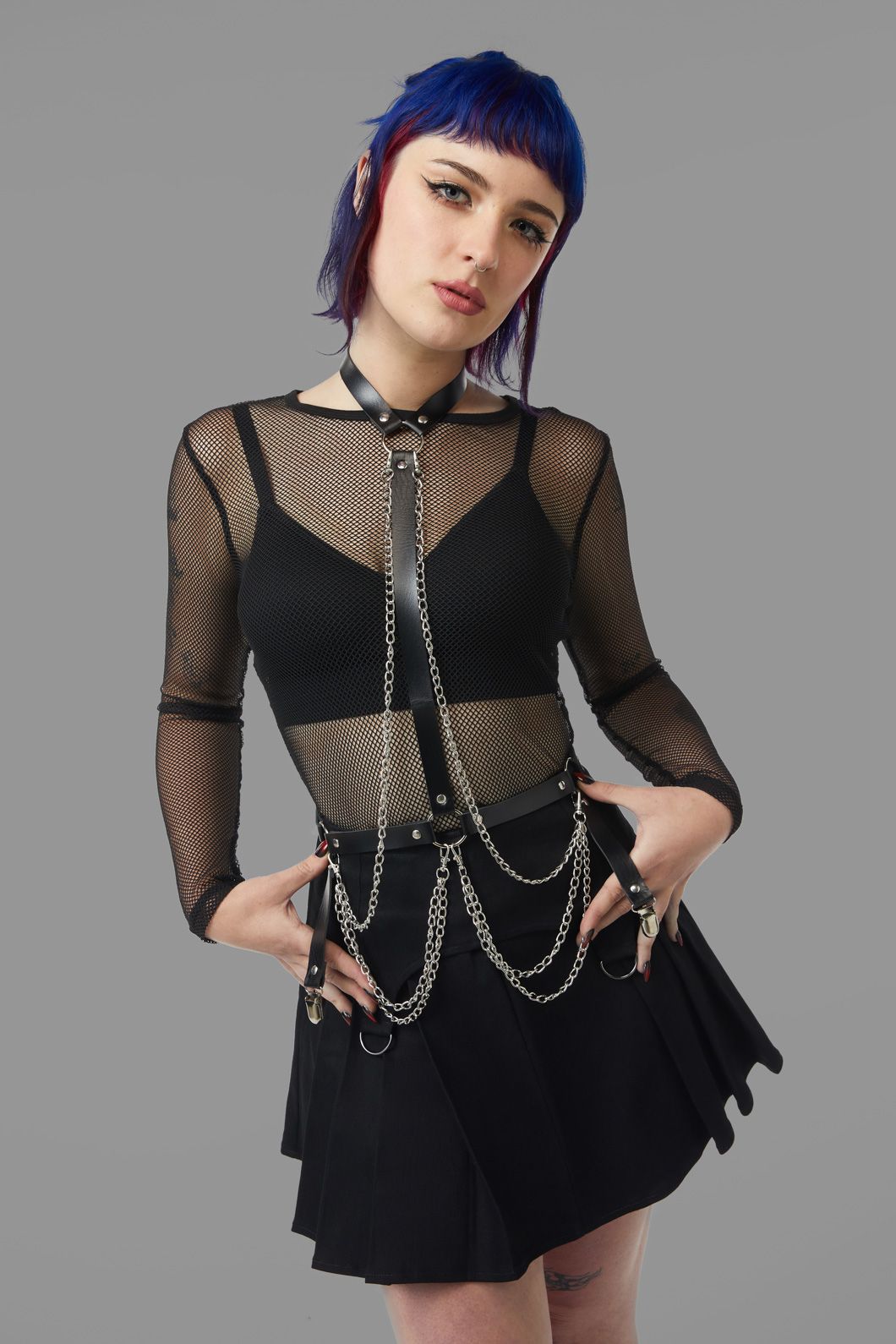 Black Friday - Simple Centre Strap Harness - black