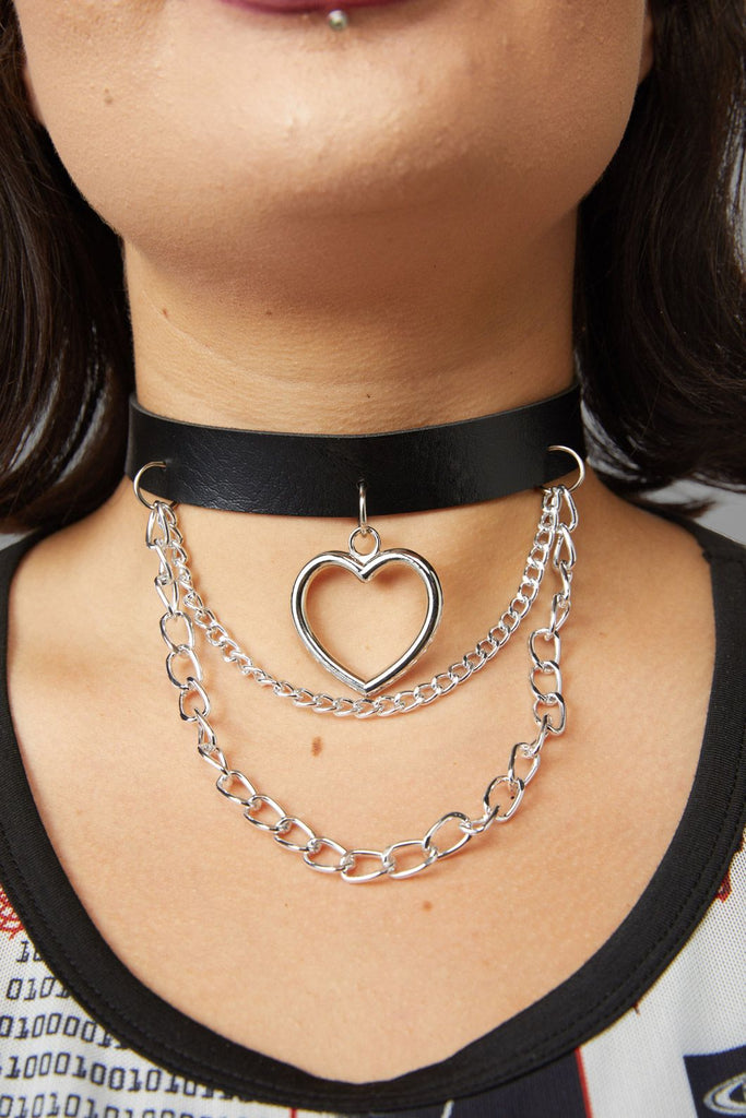 Black heart deals choker