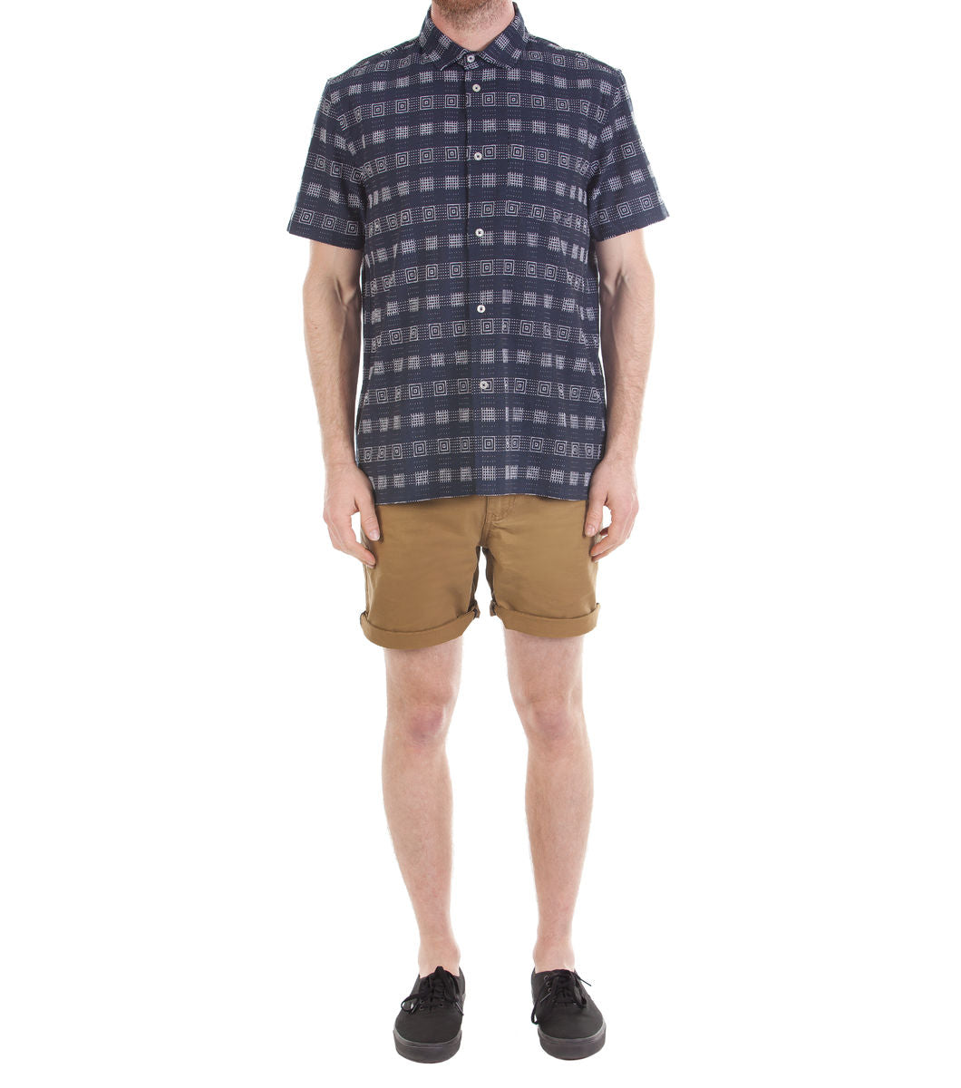 Dangerfield - Relax Fit SS Shirt Emb - navy