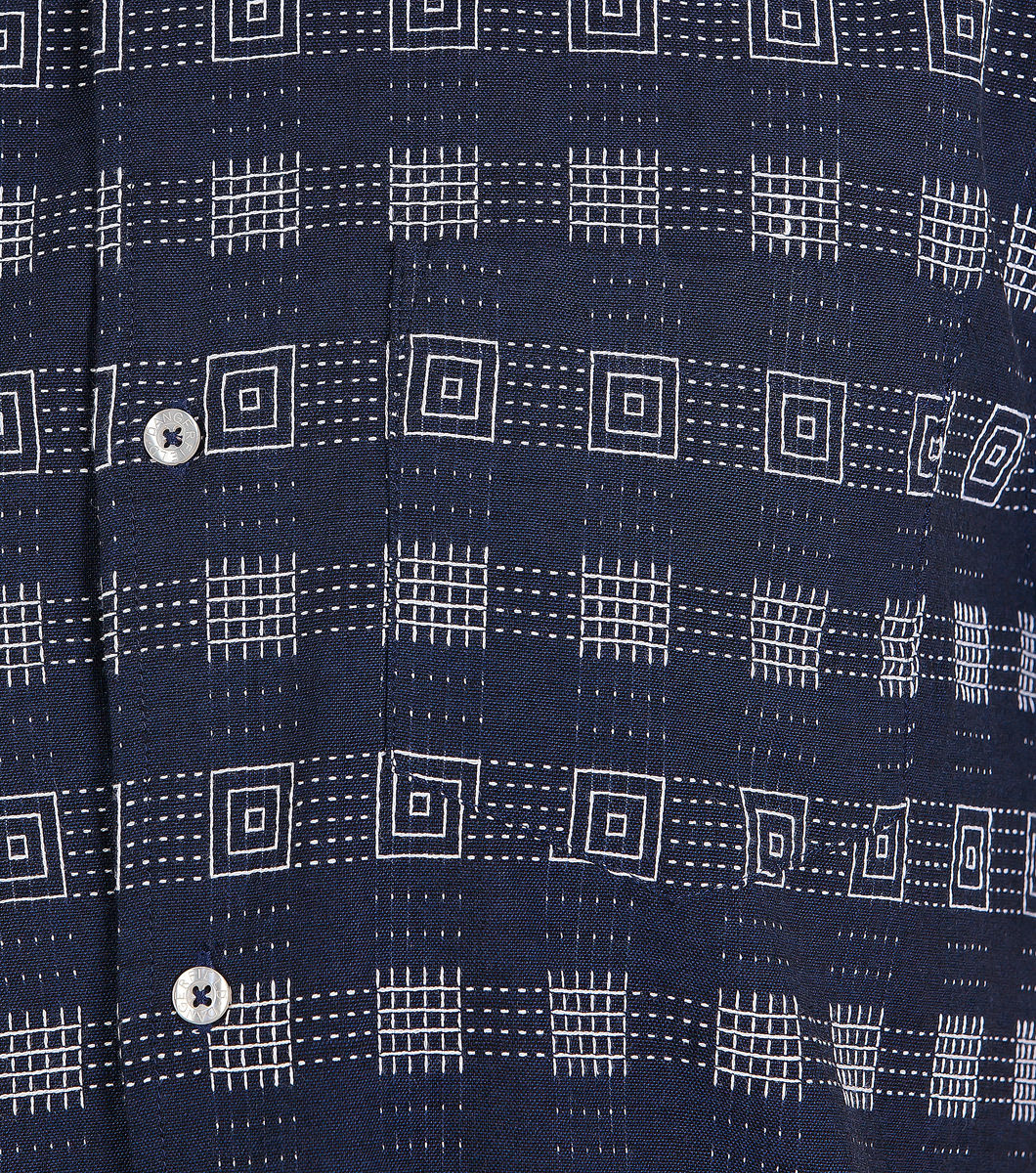 Dangerfield - Relax Fit SS Shirt Emb - navy