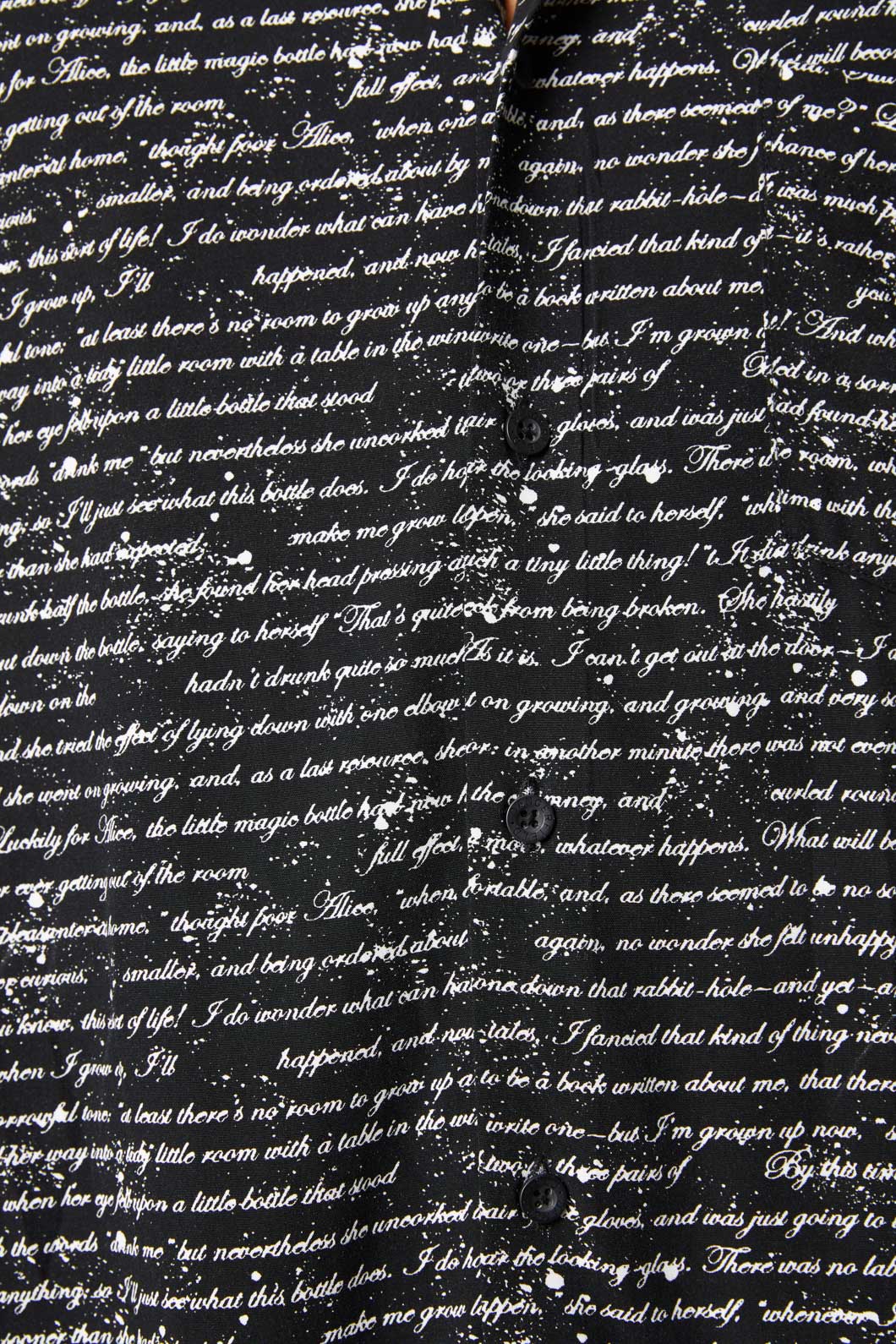 Dangerfield - Read It Again Long Sleeve Shirt - black-white