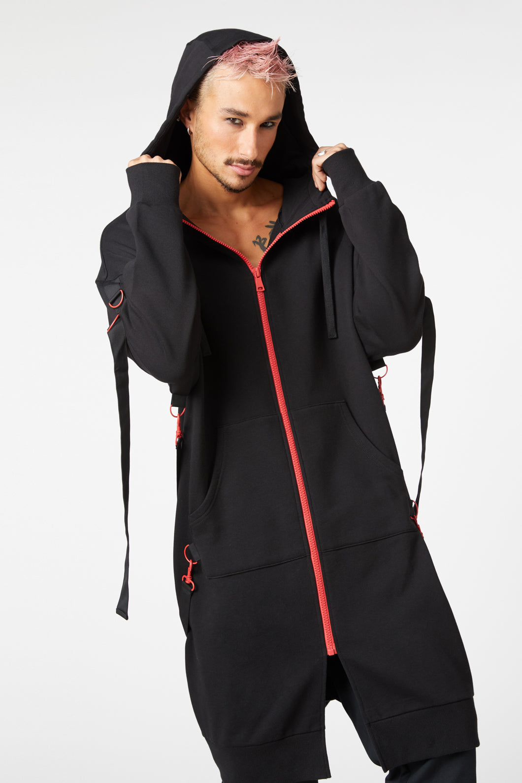 Dangerfield - Goth Metal Trim Jacket - black-red