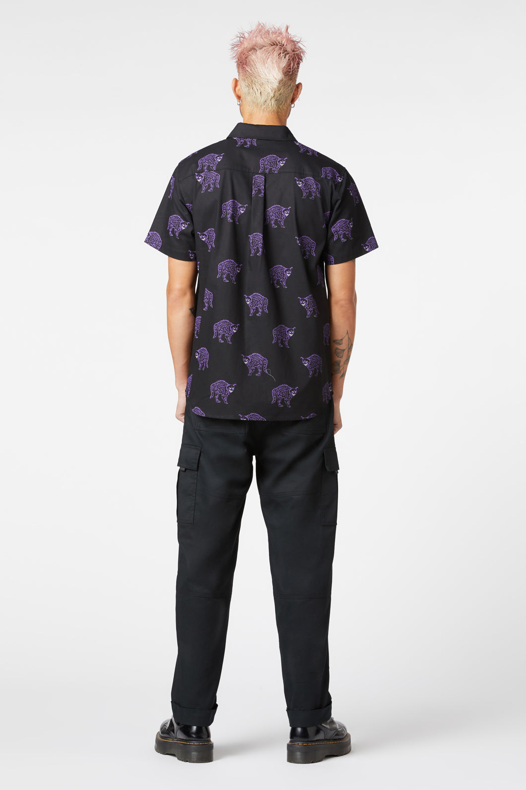 Dangerfield - Guiding Spirit Short Sleeve Shirt - black