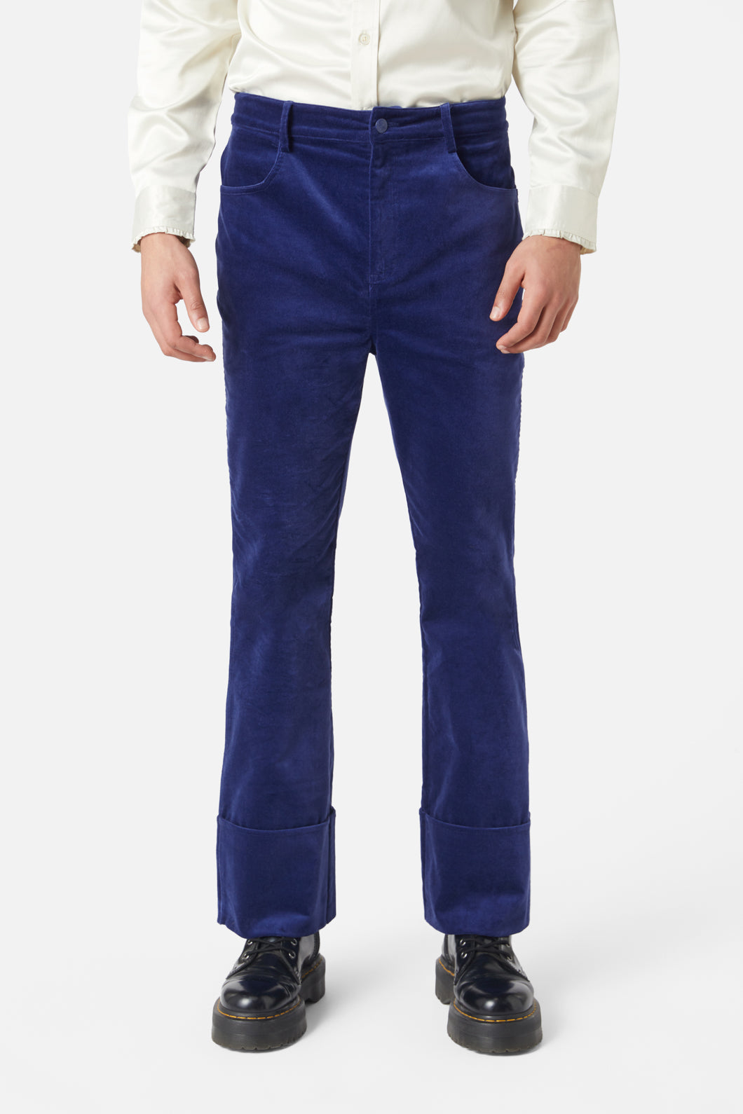 Dangerfield - Mojo Velvet Pant - blue