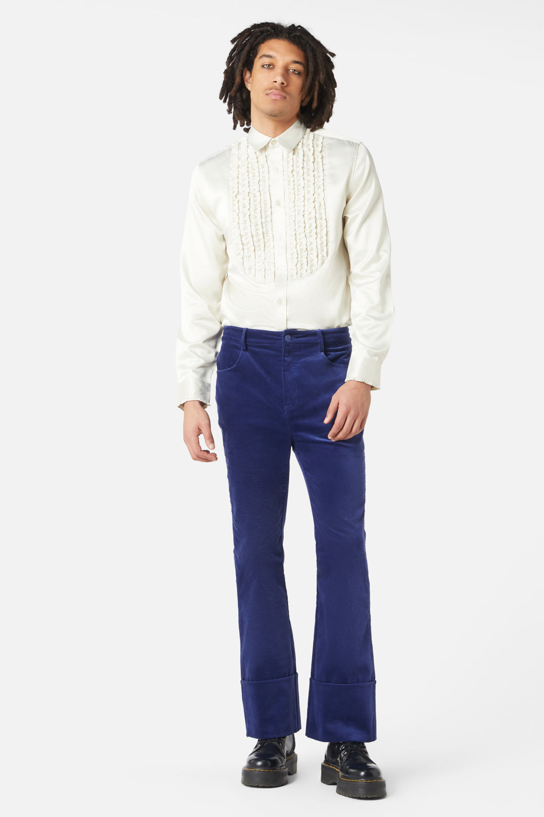 Dangerfield - Mojo Velvet Pant - blue