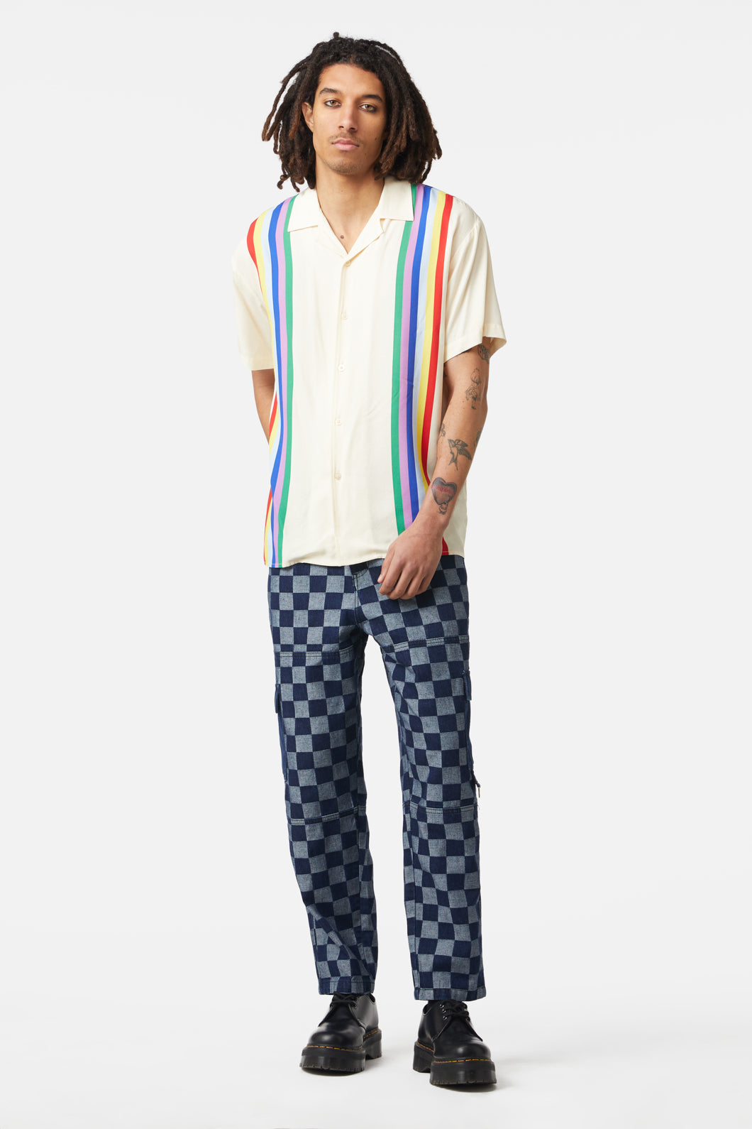 Dangerfield - Oh Behave Short Sleeve Shirt - cream