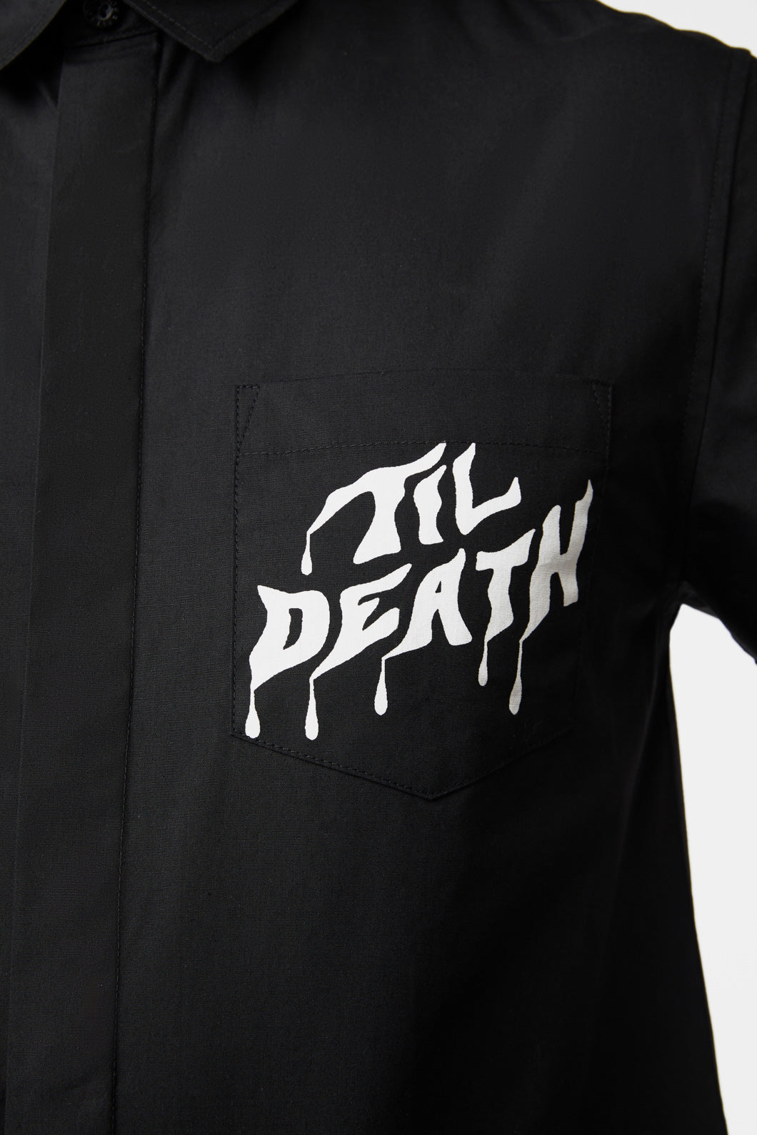 Dangerfield - Til Death D-Ring Short Sleeve Shirt - black