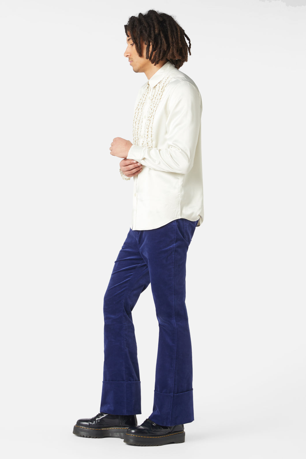 Dangerfield - Matrimonial Tux Style Long Sleeve Shirt - cream