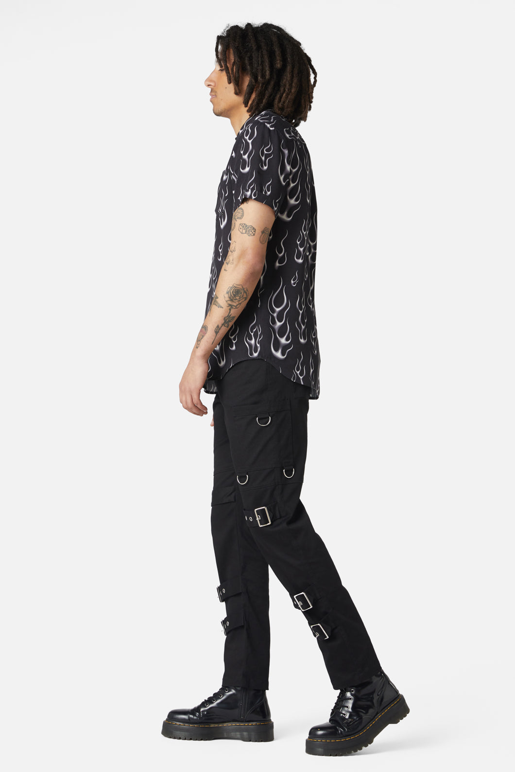 Dangerfield - Naked Flame Short Sleeve Shirt - black