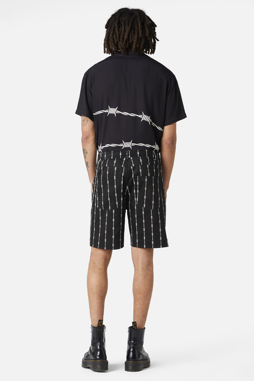 Dangerfield - Barbed Wire Chain Short - black-white