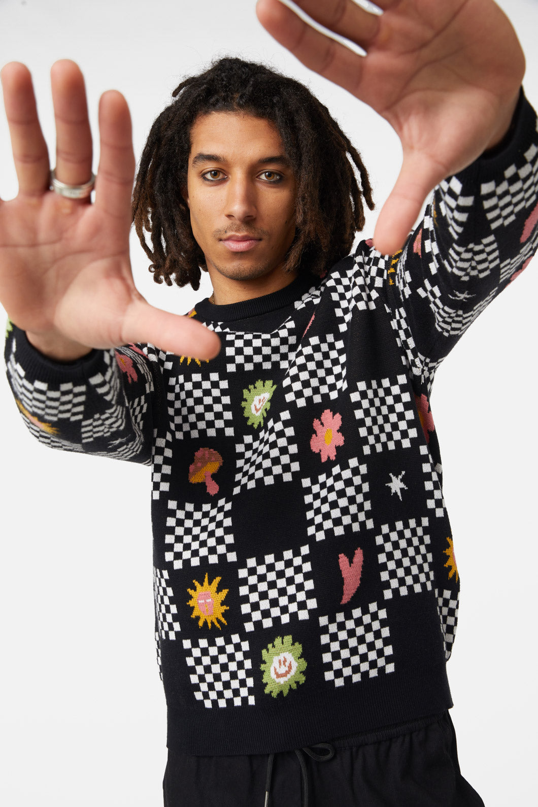 Dangerfield - Chess At Picnic Knit - multi