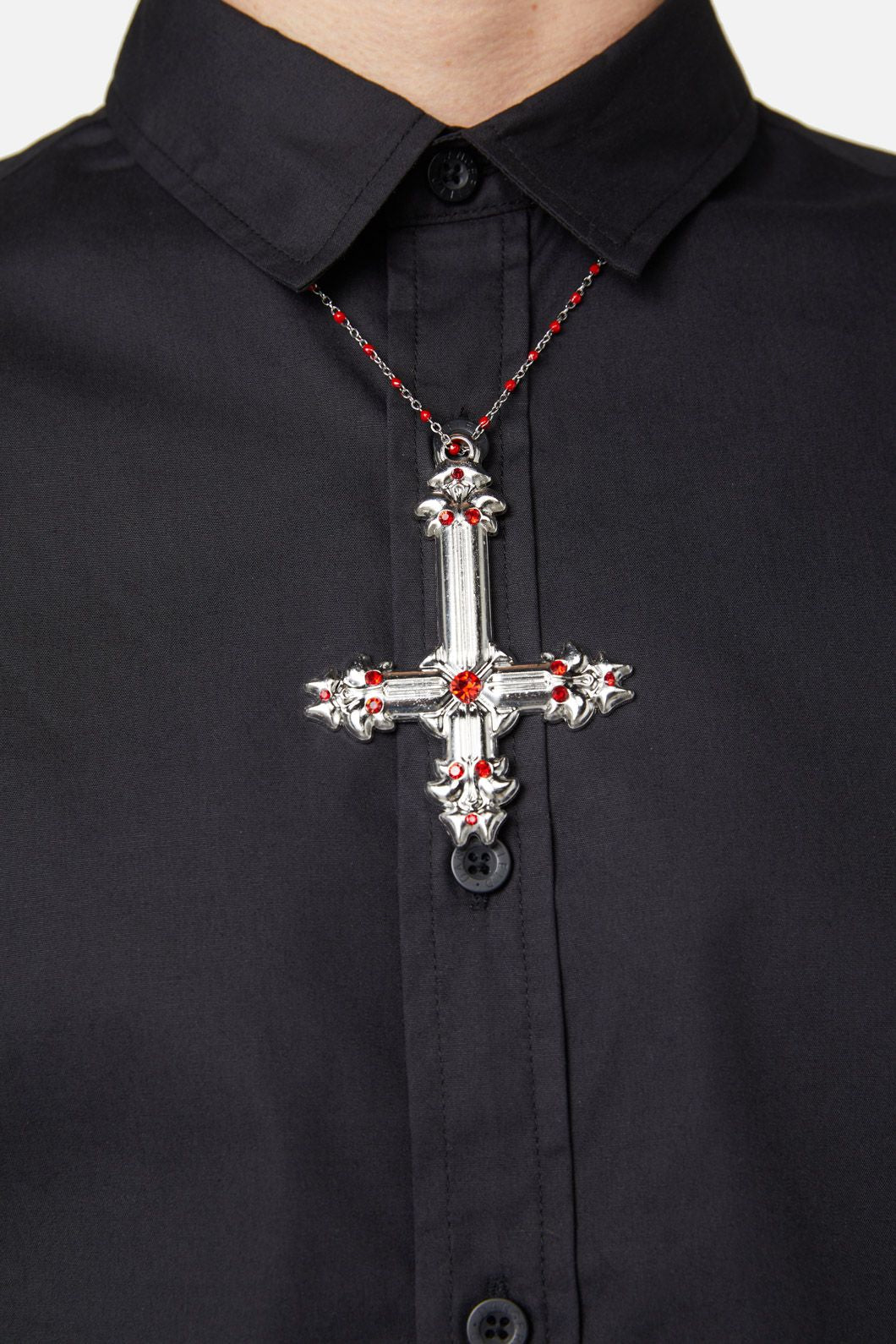 Dangerfield - Hail Lilith Rosary S/S Shirt - black