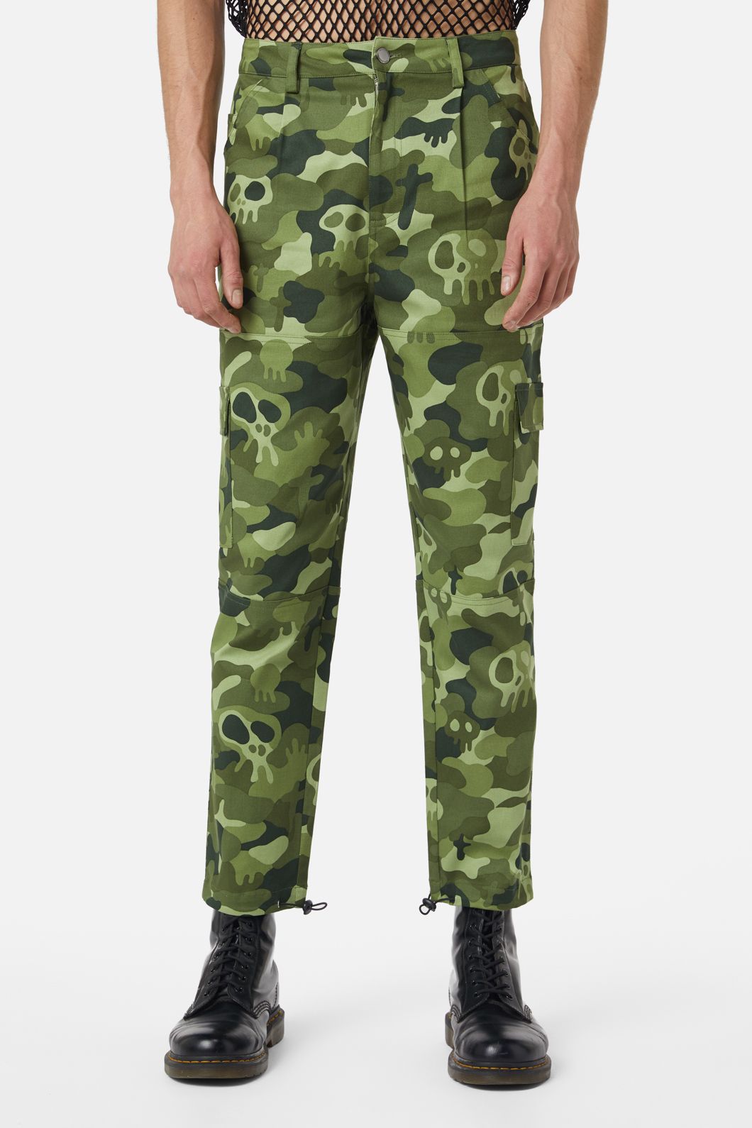 Dangerfield - Nook Of The Garden Camo Cargos - green
