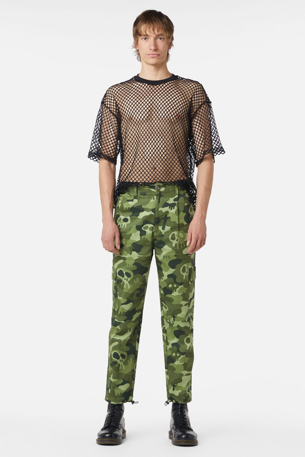 Dangerfield - Nook Of The Garden Camo Cargos - green