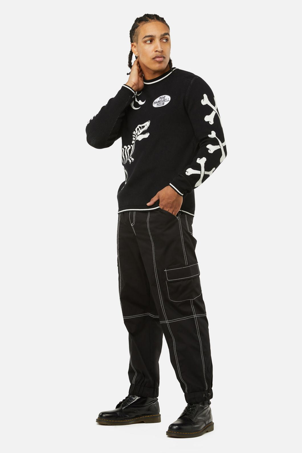 Dangerfield - The Farewell Tour Badge Knit Jumper - black